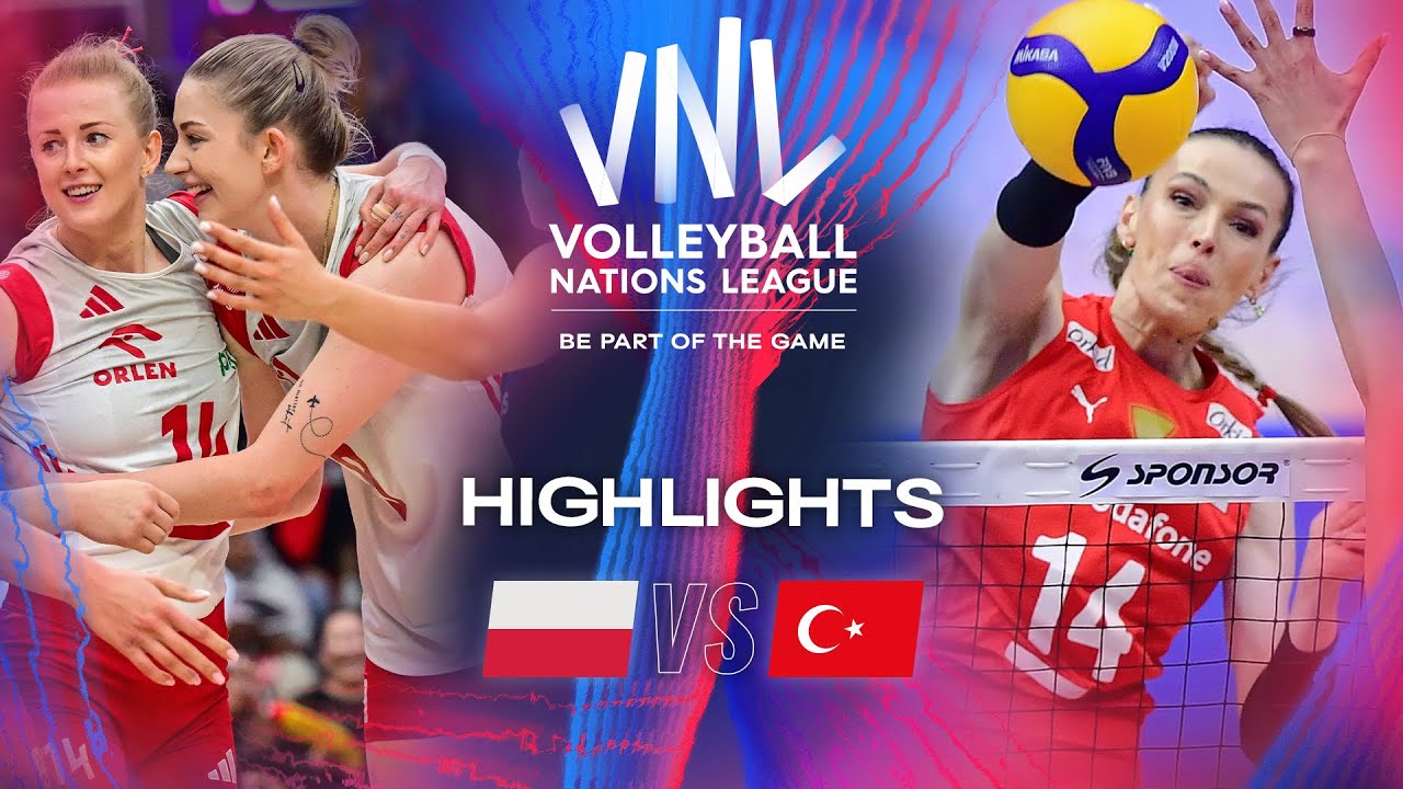 🇵🇱 POL vs. 🇹🇷 TUR - Highlights | Week 3 | Women's VNL 2024 - Thailandtv.tv